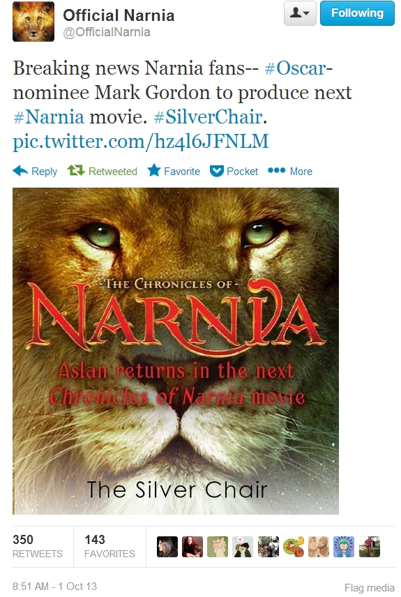 Next Narnia Essential C S Lewis, Silver Chair Release Date